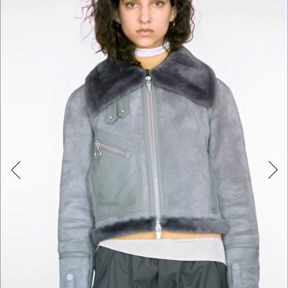 The Arrivals Moya Mini Shearling Jacket